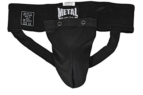 Metal Boxe MB146 - Protección genital para hombre, color negro, talla L