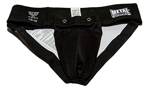 Metal Boxe MB146 - Protección genital para hombre, color negro, talla L
