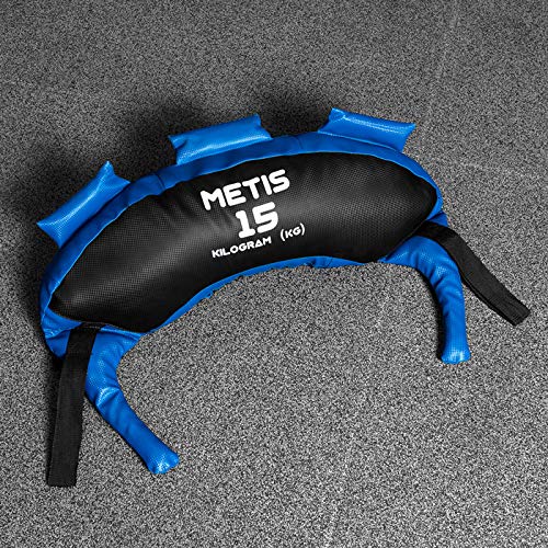 METIS Saco Búlgaro Lastrado – Variedad de Pesos 5kg-30kg o Conjunto Completo | Material Fitness Musculación para Entrenar en Casa o en el Gimnasio (10kg)