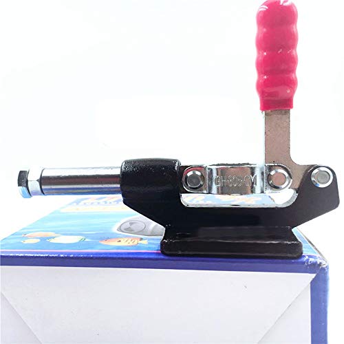 MINGZE 32 mm Abrazadera de carrera del émbolo GH-305-C, 230 kg Capacidad Broca del émbolo Abrazaderas de palanca de tiro y empuje de metal de acción de línea recta Toggle Clamps
