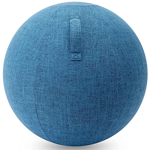 MJGFD Fundas para sillas de Bola, Funda Protectora Antideslizante para Pelotas de Yoga, 55 cm/65 cm/75 cm, protección contra pinchazos,Azul,Diameter 75cm