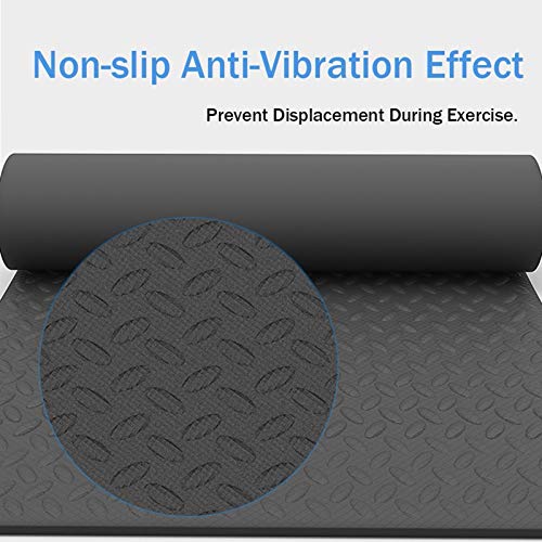 MNBVH Esterilla Maquinas Fitness, Caracteristicas : Antideslizante - Absorbe Golpes - Insonorizar - Usado para Cinta de Correr y Todo Maquinas de Gimnasio Alfombra 200×100×0.7cm