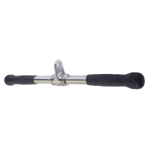 MuscleForge® Barra recta de 50 cm de cable para máquina de poleas, Agarre Antideslizante para Gimnasio en Casa Musculacion, Barra de Gimnasio para entrenamiento de Bíceps y Tríceps