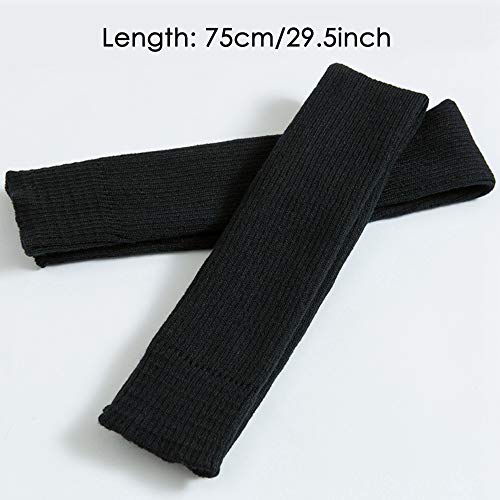 Nanxson Calentadores de Piernas para Mujer Calentador de Piernas para Fiestas de Los Años 80 Deportes de Baile Yoga TTW0072 (negro)