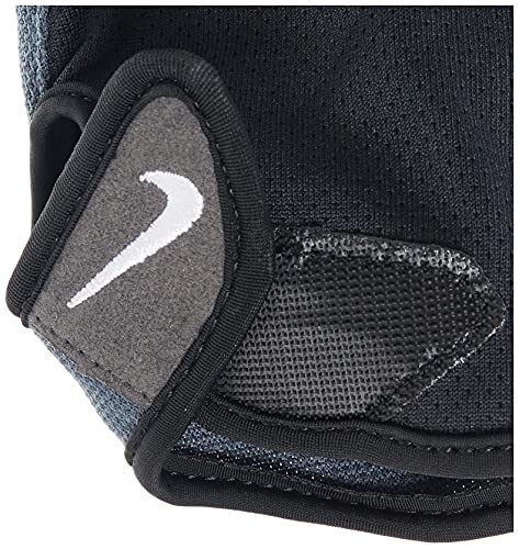 NIKE Unisex_Guantes de Fitness Esenciales para Adultos, Negro-Gris-Blanco, S