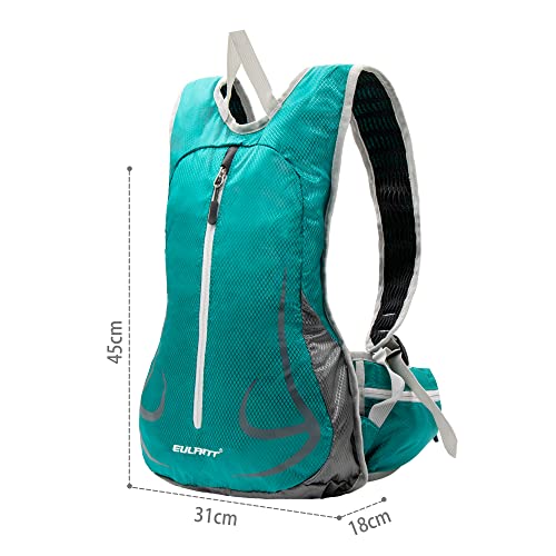 ONTYZZ Mochilas Ciclismo 15l Bicicleta Montaña Mochila Trekking Impermeable Esquiar Mochila Enduro Mochila Montaña Pequeña Mochila para Correr con Reflejos Mochilas de Snowboarding Turquesa