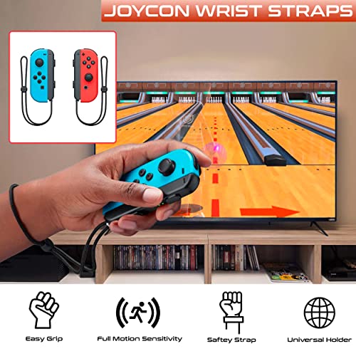 Orzly Switch Sports Pack Paquete de accesorios Nintendo Switch OLED Juegos deportivos, raquetas de tenis, palos de golf, espadas Chambara, correa para la pierna de fútbol, ​​empuñaduras Joycon y bolsa