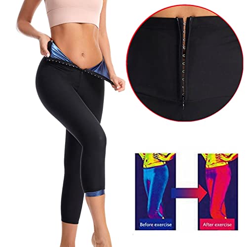 Pantalones Pantalón Leggins Sauna Sudoración térmicos Ejercicio para Pérdida de Peso Deportivo Fitness Sudor Fajas Muslo Entrenamiento Traje Cintura Entrenador Gimnasio Boxeo Adelgazantes Mujer