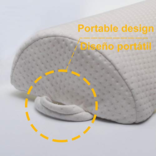 PEKITAS® Almohada Cojín Medialuna Altura 10 Cm Piernas Espalda Fabricado en España