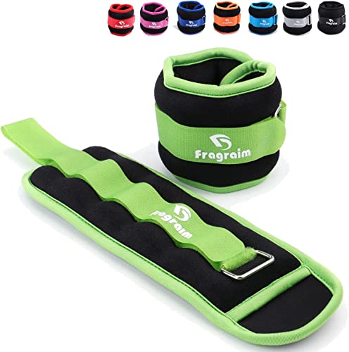 Pesas Para Tobillos, 2KG 1 Par de Pesas de Muñeca, Pierna y Brazo para Mujeres, Niños y Hombres, Cómodas y Suaves, Perfectas para Bailar, Correr, Caminar, Fitness, Entrenamiento