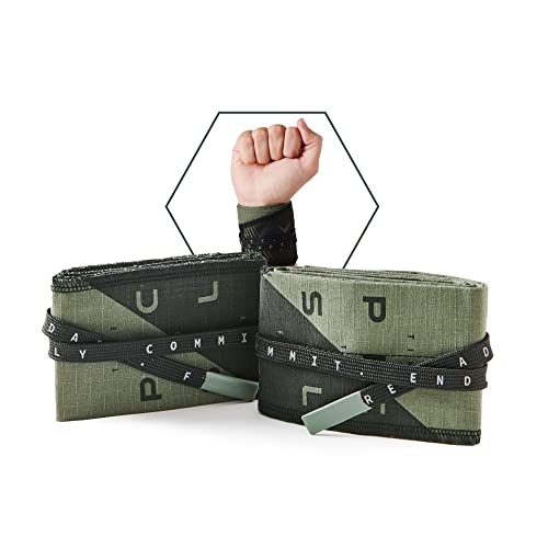 PICSIL Muñequeras de Tela para Cross Training, Gran Soporte Articular, Previene Lesiones, Tendinitis, Ideal para Musculación, Boxeo, Gimnasia, Calistenia, Gym, para Hombres y Mujeres (Ultimate Green)