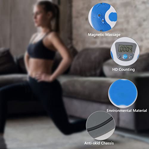 Placa Giratoria de Cintura, Equipo Electrónico de Conteo de Calorías, Equipo de Fitness, Masaje Magnético, Placa Giratoria de Cintura con Funciones de Reloj, Conteo Positivo, Tiempo Positivo, Cuenta R