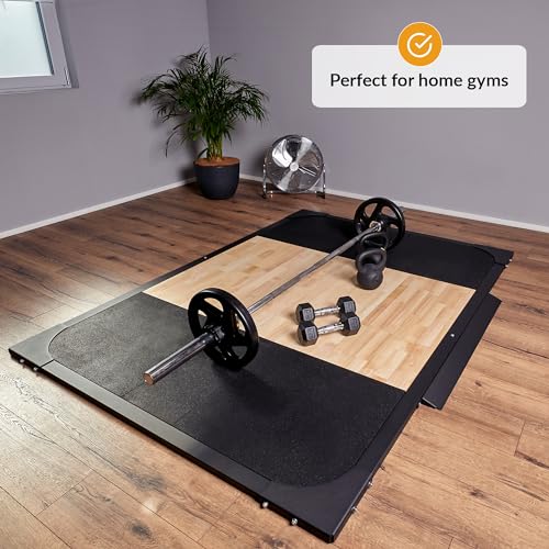 Plataforma de Peso Muerto | Protege el Suelo del Gimnasio | Plataforma de Levantamiento de Pesas | para Gimnasio en casa | Plataforma de Halterofilia olímpica | Plataforma de Powerlifting