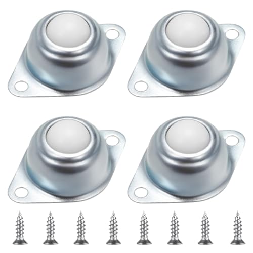 PLKSEI 4 piezas Ruedas Pequeñas Rueda de Bola de Nylon Nailon de Rodillo de Transporte Ruedas pequeñas para muebles Rodillo Bola de Transporte Transferencia Rueda de Bola para Muebles, Dispositivo