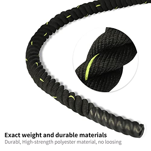 PROIRON Cuerdas de Batalla 9M/12M, Cuerda de Batalla para Gimnasio de Entrenamiento físico, Cuerdas de Ejercicio Pesado de 38mm, Cuerda de ondulación para Entrenamiento de Fuerza