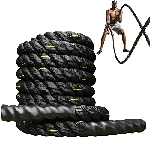 PROIRON Cuerdas de Batalla 9M/12M, Cuerda de Batalla para Gimnasio de Entrenamiento físico, Cuerdas de Ejercicio Pesado de 38mm, Cuerda de ondulación para Entrenamiento de Fuerza