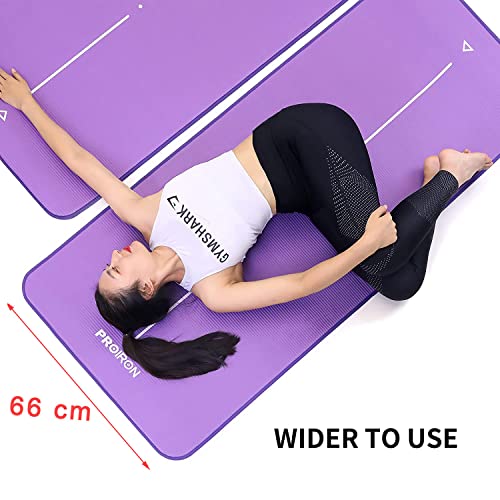 PROIRON Esterilla Yoga Gruesa - Colchoneta Antideslizante NBR para Pilates Ejercicios Fitness Gimnasia Estiramientos