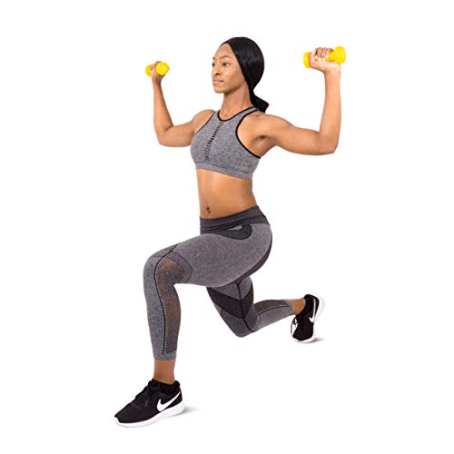 ProsourceFit Neoprene Mancuernas, Unisex-Adult, Amarillo, 2 LB