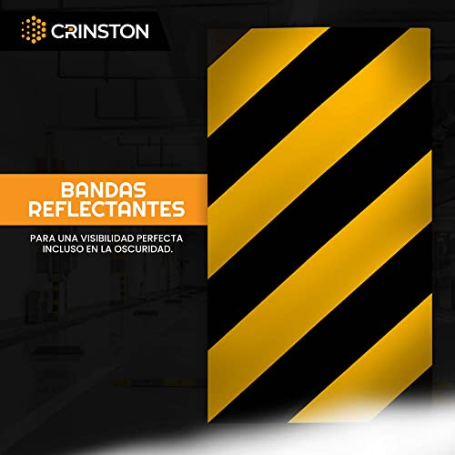 Protector Columnas Garaje |6 Unidades| Protector Parking, Protector Esquinas Reflectante, Protector Puertas y paragolpes Coche (4 Unidades 40x20x2cm + 2 Unidades 20x20x2cm) (Amarillo)
