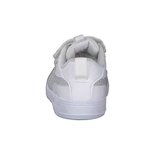 PUMA Puma Multiflex Glitz FS V PS, Zapatillas deportivas, Unisex niños, Puma White-Puma Silver, 32 EU