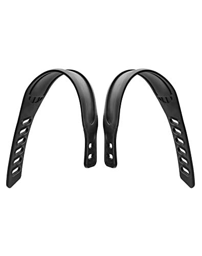 QWORK 2 Pares Correas Pedales para Bicicleta de Ejercicio, Correas Pedales Ajustables de Goma para Bicicletas Spinning Bicis Estaticas Bicicleta de Ejercicio en Casa o Gimnasio