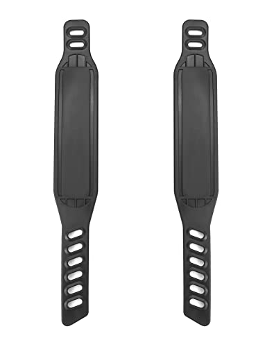 QWORK 2 Pares Correas Pedales para Bicicleta de Ejercicio, Correas Pedales Ajustables de Goma para Bicicletas Spinning Bicis Estaticas Bicicleta de Ejercicio en Casa o Gimnasio