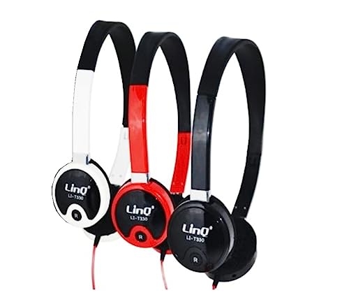 r2digital Auriculares para juegos de música y deportes T330, auriculares para juegos profesionales, auriculares para correr y gimnasio con cable, auriculares para juegos de diadema (auriculares T330)