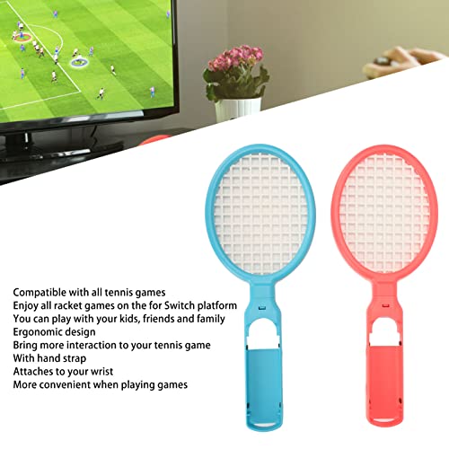 Raqueta de Juego de Tenis para Nintendo Switch 2 Pack, Azul y Verde, Accesorios de Juego de Deportes de Peso Ligero para Mario Tennis Aces Game, Switch Game Controller para Familiares y Amigos