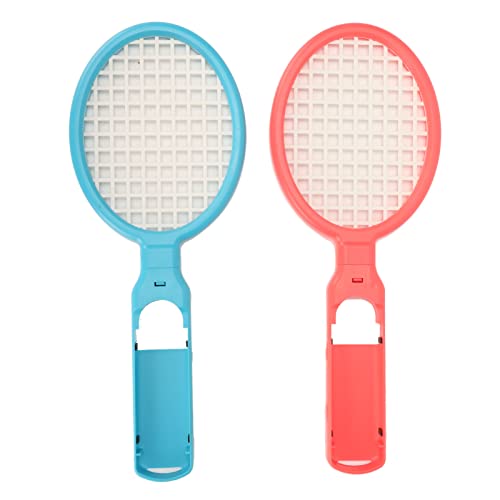 Raqueta de Juego de Tenis para Nintendo Switch 2 Pack, Azul y Verde, Accesorios de Juego de Deportes de Peso Ligero para Mario Tennis Aces Game, Switch Game Controller para Familiares y Amigos