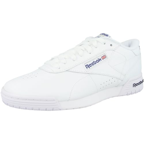 Reebok Exofit Lo Clean Logo Int Zapatillas de gimnasia para Hombre, Intense White Royal Blue Royal Blue, 43 EU