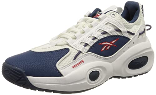 Reebok Solution Mid, Zapatillas Hombre, FTWR White/Batik Blue/Vector Red, 35 EU