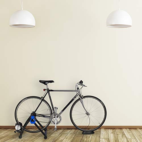 Relaxdays Rodillo Bicicleta Plegable para Ruedas de 26-28 Pulgadas, Antideslizante, Acero, 41 x 54,5 x 60 cm, Negro