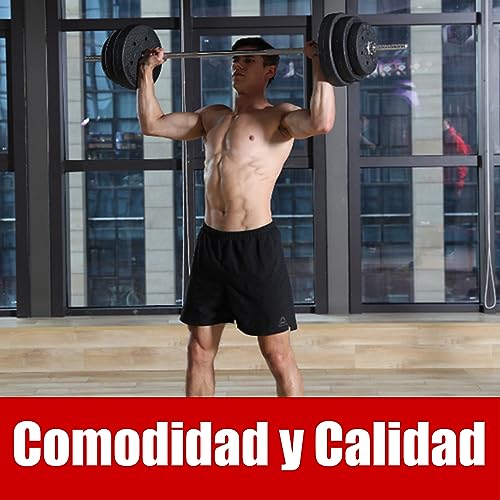 Riscko Pack 2 Discos Pesas de 3Kg Cada Uno para Barra con Diámetro de 2,5 cm, Discos Peso Profesionales para Ejercicio y Gimnasio en Casa, Discos para Pesas y Mancuernas