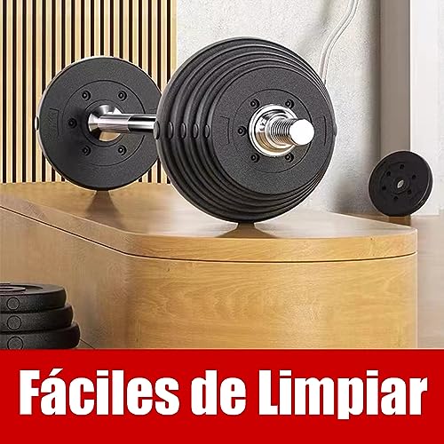Riscko Pack 2 Discos Pesas de 3Kg Cada Uno para Barra con Diámetro de 2,5 cm, Discos Peso Profesionales para Ejercicio y Gimnasio en Casa, Discos para Pesas y Mancuernas