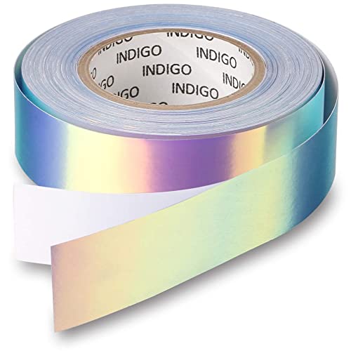Rollo Adhesivo con Efecto Espejo RAINBOW INDIGO 20mm*14m (Rosa-Violeta)