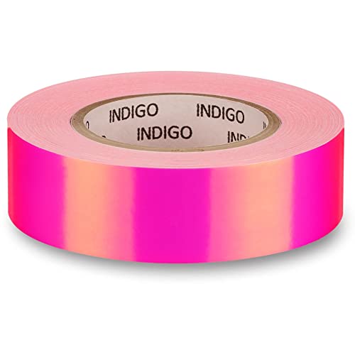 Rollo Adhesivo con Efecto Espejo RAINBOW INDIGO 20mm*14m (Rosa-Violeta)