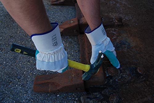 Ruvigrab - Guante americano serraje reforzado | Trabajos pesados | Guantes cactus| Guantes jardin |Guantes para mecanicos, Construcción, Agricultura | Guante trabajo hombre y mujer