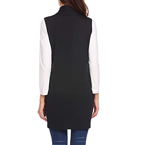 SARGE Chaleco Largo para Mujer Primavera Verano cárdigan sin Mangas Chalecos sólido Casual señoras Traje Elegante Suelto Moda Dropshipping