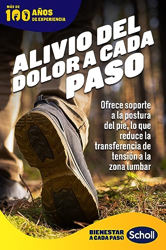 Scholl In-Balance, Plantillas Biomecánicas para el Alivio del Dolor Lumbar, Absorción de Impacto Superior, Pack 2 Plantillas, Talla M (40-42)