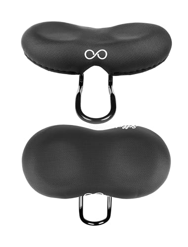 SellOttO Giro - Sillín cómodo Gel Hombre Mujer, Ninguna presión en Zona genital - Ideal para Bicicleta Eléctrica, Plegable, Piñón Fijo, MTB, Carrera