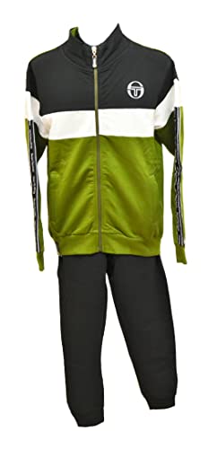 Sergio Tacchini Chándal Niño y Niño Sudadera De Invierno Traje De Invierno Adolescente Mono Junior De Invierno, To270 Army, 12 años