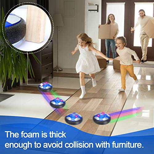 Sinwind Air Power Football, Juguete Infantil Globo con luz LED Hover Fútbol, Juegos de fútbol Interior Exterior Regalo de cumpleaños Navidad para niños niñas