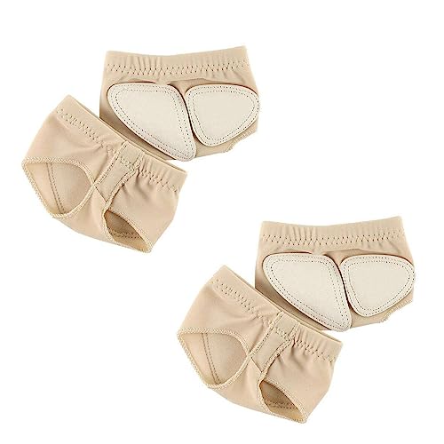 SJBAUTYO 2 pares Almohadillas para danza NIÑOS Y ADULTOS,Almohadillas anti-derrp antes depie para danza clásica/ballet/yoga/gimnasia/jazz moderno-protección para pies,S