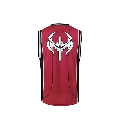 Slam Master Shohoku Sakuragi School Basketball Team Tops Shirt LOL League of Legends Noxus Chaleco Deportes Suelto Uniforme Jerseys, Noxus Jerseys, XL