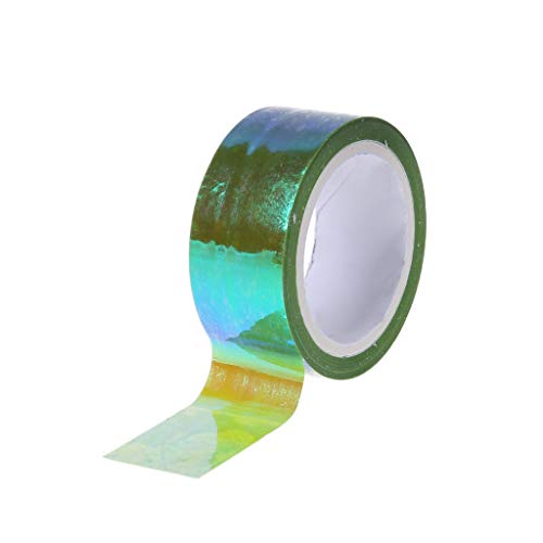 SUCHUANGUANG Gimnasia rítmica decoración holográfica RG prismático Brillo Cinta Aros Palo