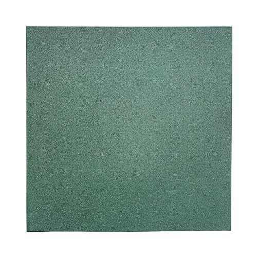 SUELOSPORT Pack Losetas de Caucho para Gimnasio 50x50x2 cm, Loseta Maciza de Caucho Alta Densidad, Antideslizante, Suelo Crossfit, Suelo Antivibraciones - 4 losetas (1 m²) Verde