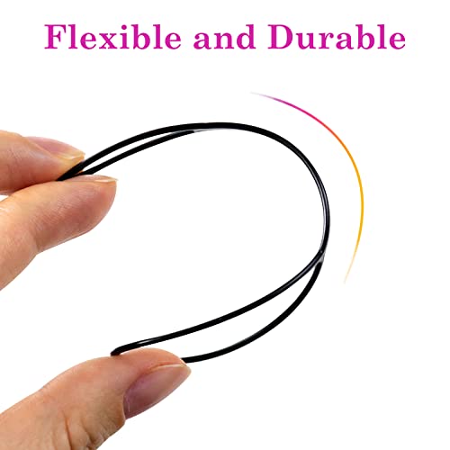 Sularpek Cabello Pull Aguja, 2 pcs Aguja para El Pelo, Profesional de Ayuda para El Peinado, Herramienta de Trenzado de La Cola para El Cabello para Niñas Moda Hair Design DIY (Negro)
