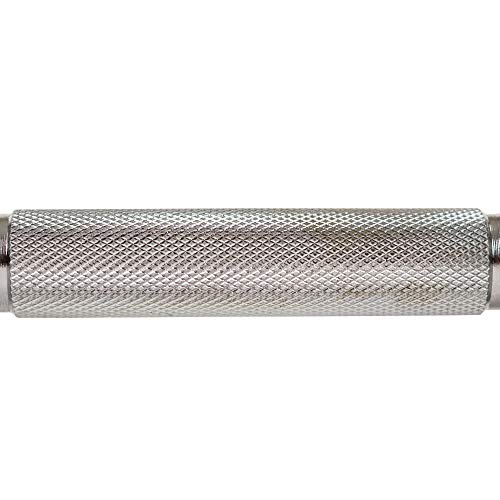 Sunny Health and Fitness Sunny Health & Fitness-Mancuernas de 35 cm, cromadas Barra, Unisex, Plata, Talla única