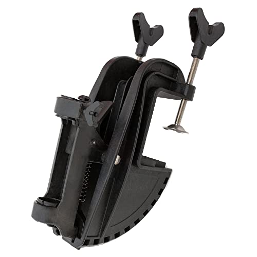 T-BOKO Soporte y montaje de bisagra, soporte de motor eléctrico para kayak para barco, clip de montaje fuera de borda inflable, negro
