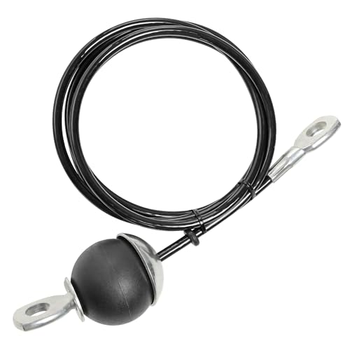 Taeku Cable de Acero para Fitness Muy Resistente 6mm Polea Cable de Acero de Repuesto Accesorios para Gym en Casa Equipo de Levantamiento de Pesas (2,0M)